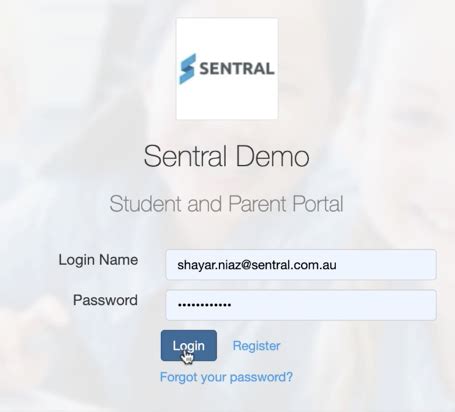 bphs sentral login